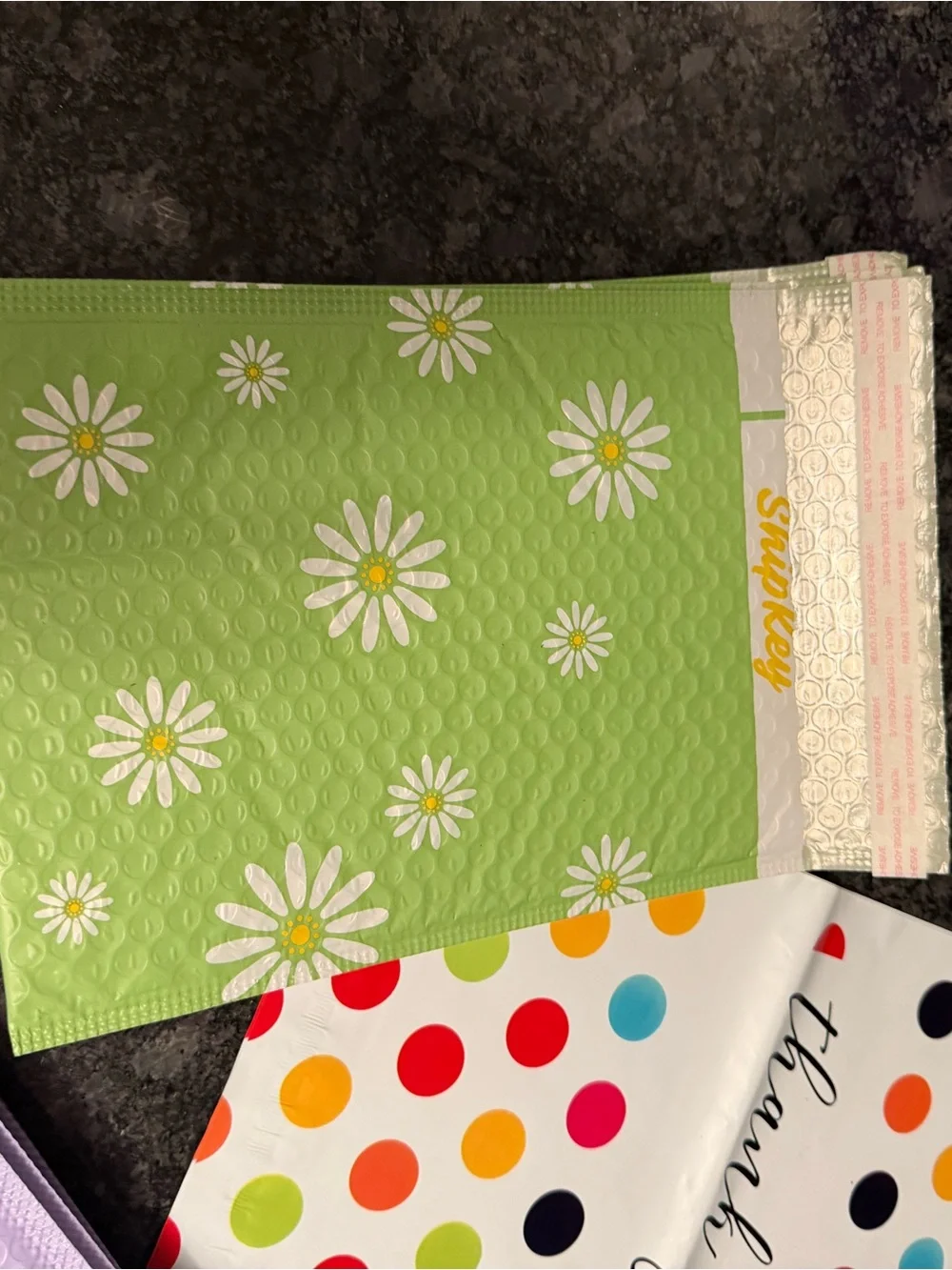 Bundle of 45 Poly Mailer & Bubble Pouch Shipping Supplies Assorted Size & Design